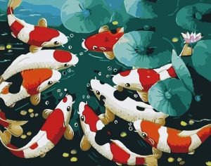 Colorful Koi Fish Animals Paint By Numbers