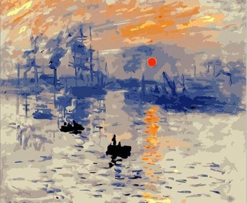 Impression Sunrise Claude Monet Landscape Paint By Numbers
