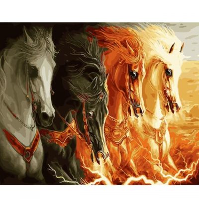 Horses From Hell Animals Paint By Numbers
