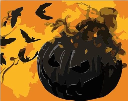 Halloween Pumpkin paint by numbers