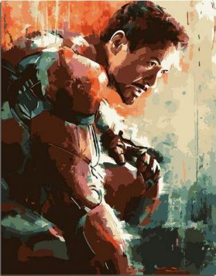 Iron Man paint by numbers