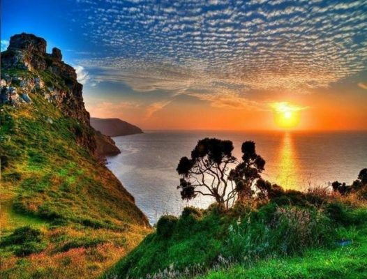 Valley of The Rocks Sunset Landscape Paint By Numbers