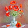 Aesthetic Classy Vase With Orange Flowers NEW Paint By Numbers