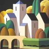 Abstract Art Buildings NEW Paint By Numbers