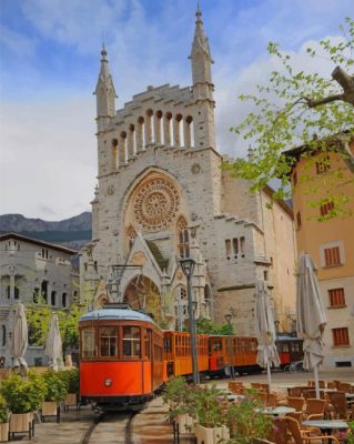 Church Of Sant Bartomeu Spain paint by numbers