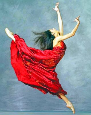 Modern Dancer Lady paint by numbers