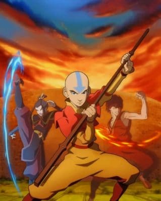 Avatar The Last Airbender paint by numbers