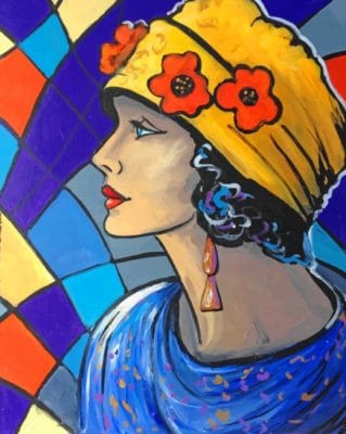 Colorful Woman Paint by numbers