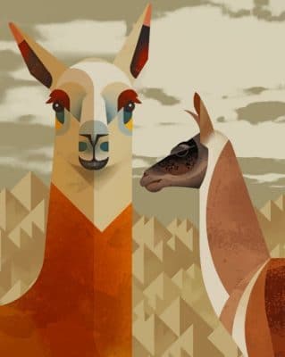 Cute Llamas paint by numbers