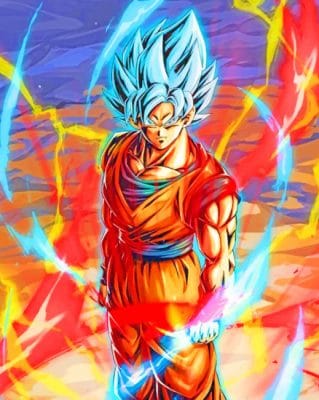 Goku Dragon Ball Paint by numbers