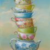 Aesthetic Teapot And Cups paint by numbers