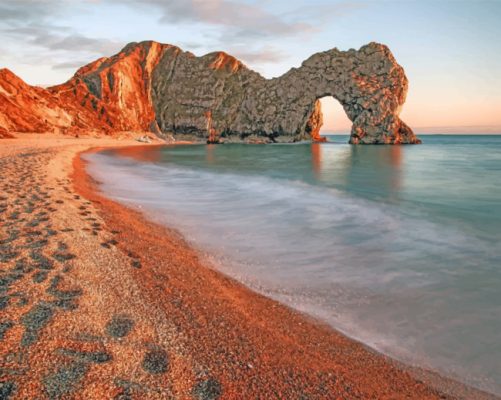 durdle door Beach paint by number