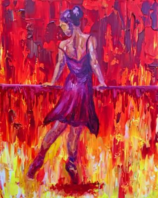 Ballerina Dancing In The Fire Paint by numbers