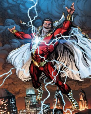 Shazam Superhero paint by numbers