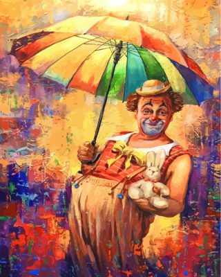 Circus Clown Art Paint by numbers