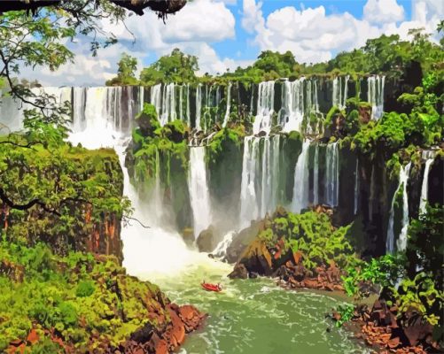 Iguazú-Falls-argentina-paint-by-numbers