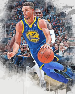 stephen-curry-Golden-State-Warriors-paint-by-numbers