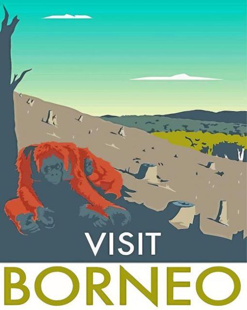 Borneo Poster Paint By Number