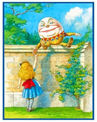 Humpty Dumpty Alice In Wonderland Paint By Number