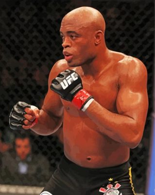 The Boxer Anderson Silva Paint By Numbers