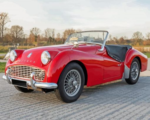 Classic Triumph TR3A Car Paint By Number
