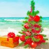 Hawaiian Christmas Tree Paint By Number