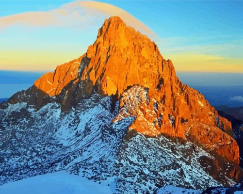 Highest Mountains Of Africa Paint By Number