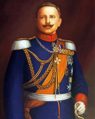 Kaiser Wilhelm II Portrait Paint By Number