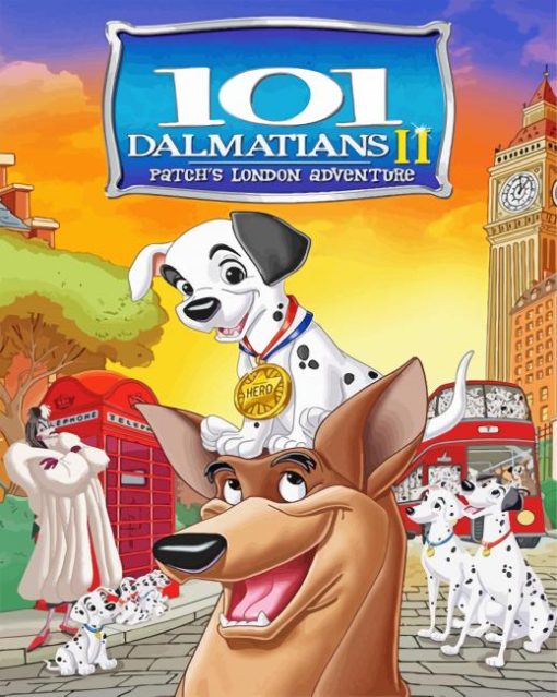 101 Dalmatians London Adventure Paint By Number