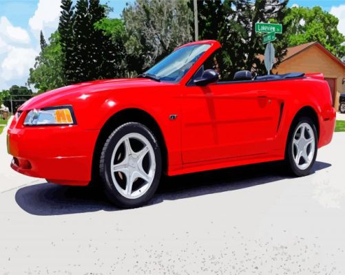 2000 Ford Mustang Gt Paint By Number