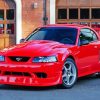 2000 Red Mustang Paint By Number