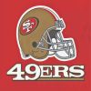 49ers Football Team Helmet Poster Paint By Number