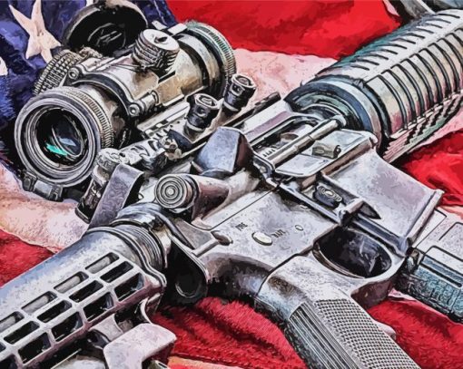 AR 15 Art Paint By Number
