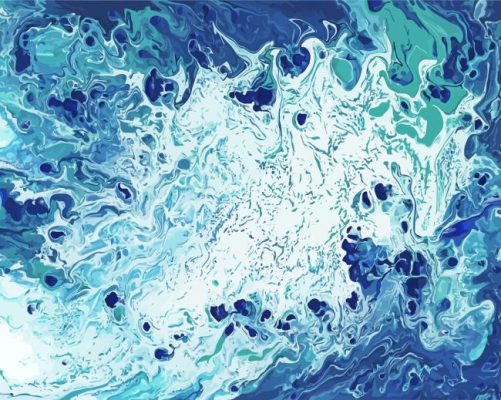 Abstract Ocean Paint By Number