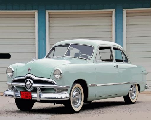 Aesthetic 1950 Ford Paint By Number