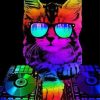 Aesthetic Cat Dj Paint By Number