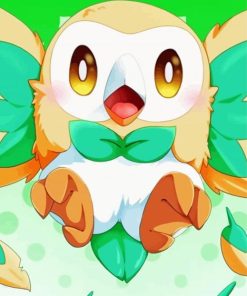 Aesthetic Rowlet Paint By Number