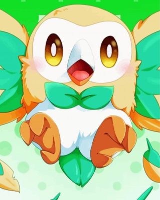 Aesthetic Rowlet Paint By Number