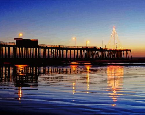 Alabama Gulf Shores Beach Pier Paint By Number