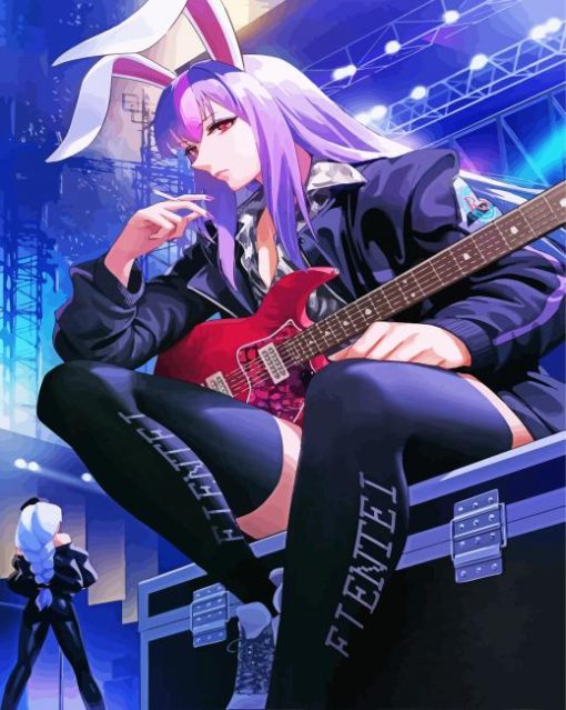 Anime Rock Girl Paint By Number