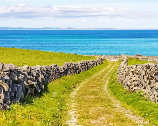 Aran Islands Ireland Landscape Paint By Number