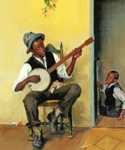 Banjolele Instrument Player Art Paint By Number