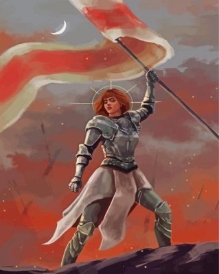 Belarusian Warrior Girl Paint By Number