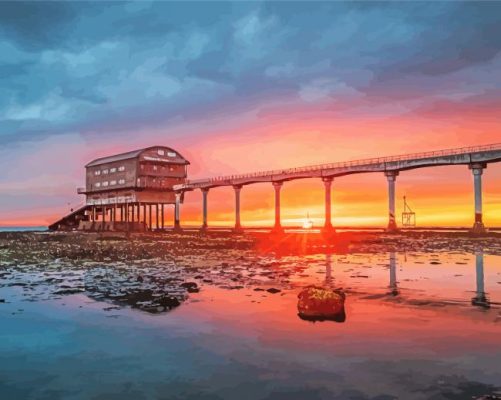 Bembridge Sunset Paint By Number