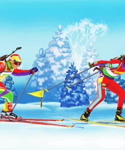 Biathlon Sport Paint By Number