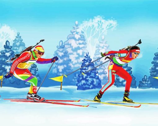 Biathlon Sport Paint By Number