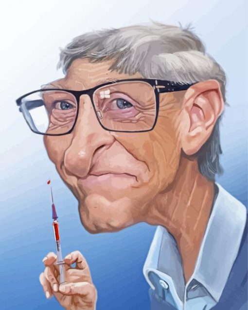 Bill Gates Caricature Paint By Number