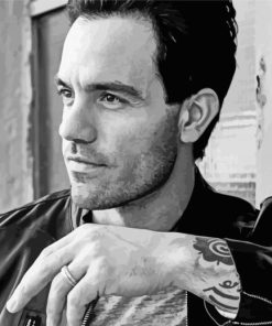 Black And White Actor Ramin Karimloo Paint By Number