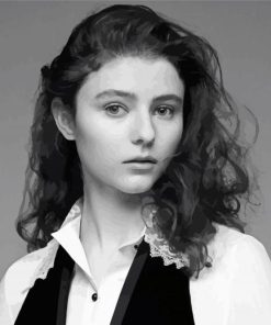 Black And White Thomasin McKenzie Paint By Number