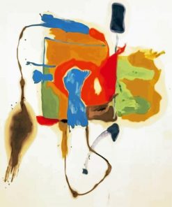 Blue Form In A Scene By Helen Frankenthaler Paint By Number